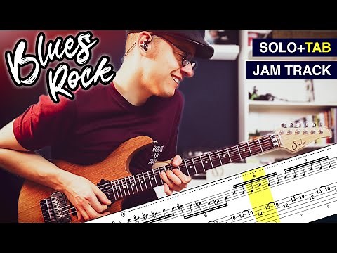 Blues Rock Guitar Solo in D | incl. Guitar TABS | Suhr Modern
