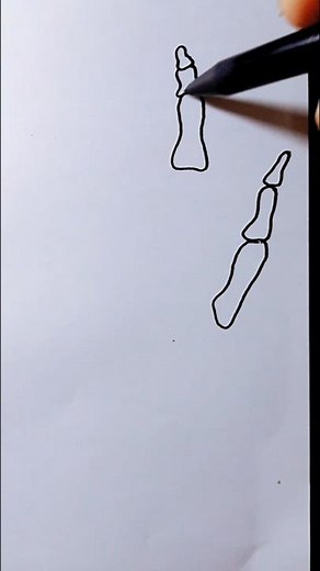 How to draw hand skeleton