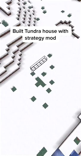 Building a Tundra House with the Strategy Mod in Minecraft