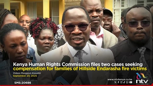 3.2K views · 94 reactions | Kenya Human Rights Commission files two cases seeking compensation for families of Hillside Endarasha fire victims | NTV Kenya | Facebook
