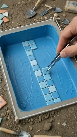 Building a Miniature Swimming Pool From Scratch | Satisfying DIY Construction Timelapse