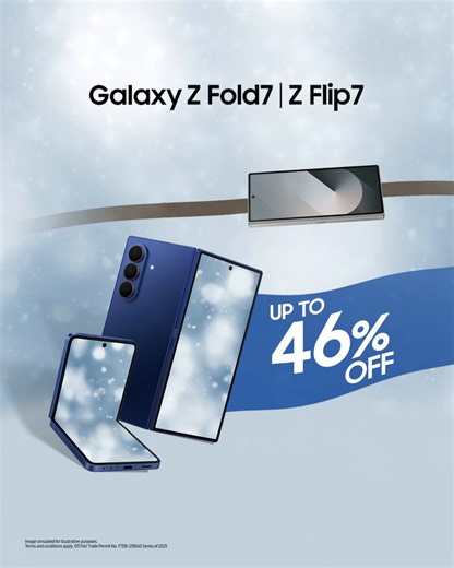 Turn yesterday’s phone into today’s statement with the Galaxy Z Series. Enjoy special trade-in offers and capture the season in an unforgettable style. #UnforgettableGifting | Samsung