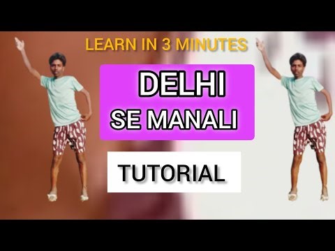 DELHI SE MANALI TUTORIAL LEARN IN 3 MINUTES | Dance Step For Everyone 🙏💥💥#dance