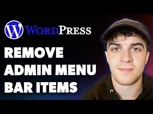How to Remove Wordpress Admin Menu Bar Items (Full 2025 Guide)