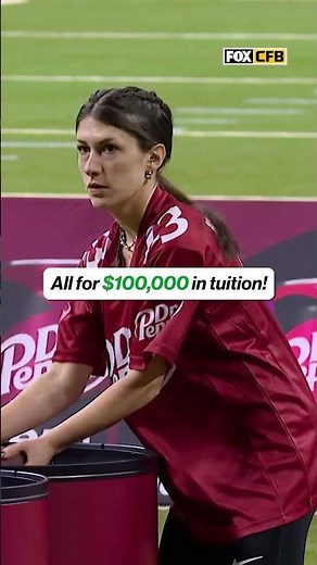 $100k on the line 🫣 #Collegefootball #Tuition #freemoney