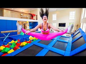 I Built a Gymnastics Gym in my House!