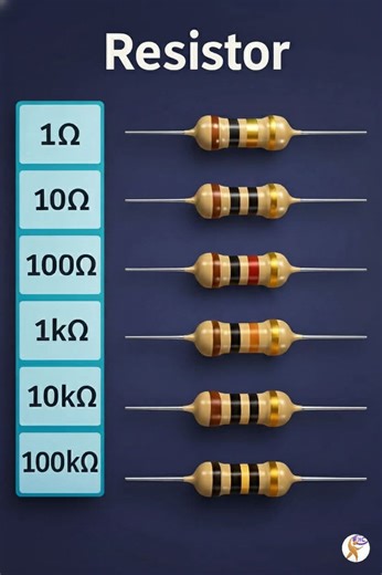 Resistor Color Code Chart Simple & Clear Check comment 👇 #foryouシ #basic #resistors #electronics #BMW #electrical | Electrical and electronics engineering-EEE
