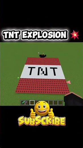 Tnt explosion in minecraft 💥❤️‍🔥😁 #minecraft #shorts #shortsfeed #viral