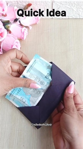 No glue, No tape 🙄 super easy and perfect for gift /DIY Envelope ✉️ #giftpaper #envelope #craft #diy