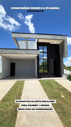 Casa à Venda com 3 Quartos em Sorocaba - Reserva Ipanema