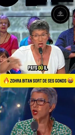 🔥 ZOHRA BITAN LOSTS HER FLUID 🤬. #shorts #france