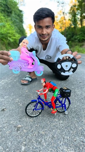 Rc Remote Control Cycle and 1 Ladies Scooty Unboxing 🔥