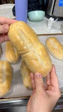 Homemade Hoagie Rolls! Recipe in comments.