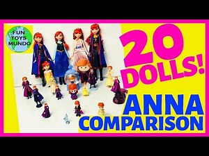 20 Anna Dolls Comparison! Frozen 2