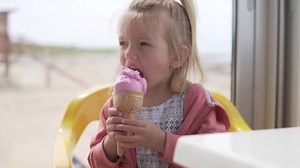 Cute Little Girl Enjoys Delicious Ice Stock Footage Video (100% Royalty-free) 1028657147 | Shutterstock