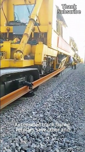 Automatic track laying vehicle saves labor and has high track laying efficiency