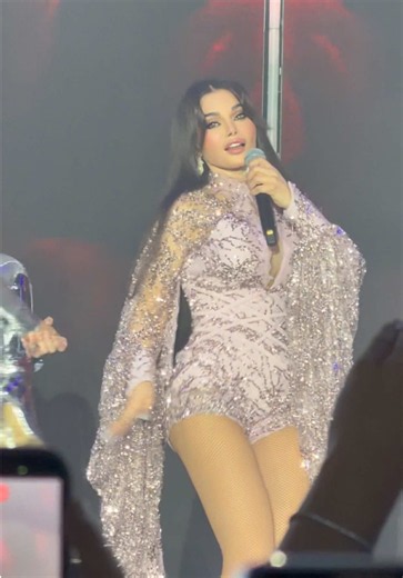 @Haifa Wehbe rocked a @Rami salamoun ensemble for her huge concert in #Beirut #haifawehbe #haifawehbefashion