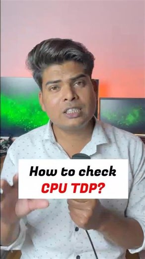 How to check cpu TDP in laptop