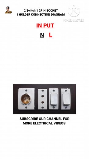 6.6K views · 58 reactions | How To Connect 2 Switch 1 2pin Socket 1 Holder Connection || 2 Switch 1 2pin Socket 1 Holder Ka Connection Kaise Karen #facebookreel #facebookreels #extensioboardconnection #minarelectricalpitlam #electricboardconnection #electricboardwiring #fbreels #facebookshorts #electricboard #electricalboardconnection #2switch1socket1holderconnection #electricboarddiagram #2switch1socket1holderconnectiondiagram | minar electrical pitlam | Facebook