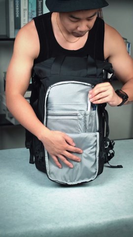 Rolltop Backpack, Travel Backpack for Men Women, Anti Theft Backpack with 15.6-inch Laptop Compartment, Water-resistant Commuter Backpacks for Work, Business and College