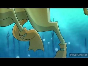 scooby doo swimming underwater scene in reverse