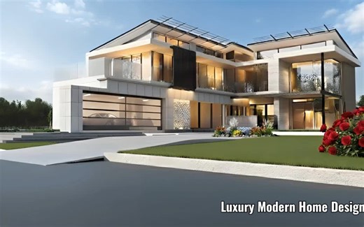 Luxury Modern Home Design: Sunset Vista GROUND FLOOR - 3-Car Integrated Garage - Double-Height Entrance Foyer - Guest Powder Room - Home Office / Study - Mechanical / Utility Room - Mudroom & Storage FIRST FLOOR - Main Living Open-Concept Great Room - Sunken Living Lounge - Gourmet Kitchen (with Island) - Formal Dining Area - Walk-in Butler’s Pantry - Indoor/Outdoor Transition Gallery - Infinity Pool & Sun Deck - Outdoor Kitchen / BBQ Station SECOND FLOOR - Primary Suite (Master Bedroom) - Maste