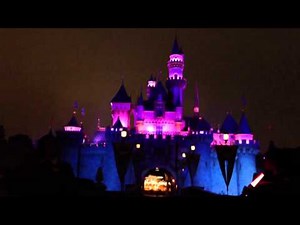 Tinkerbell flying around the castle