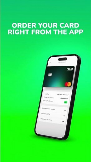 Open your neo account in a few steps!