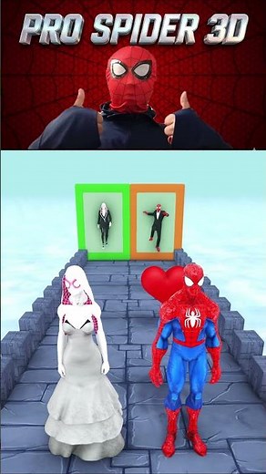 POV ❤️ Spider-man and Spidey in the Love Run! 110% #spiderman