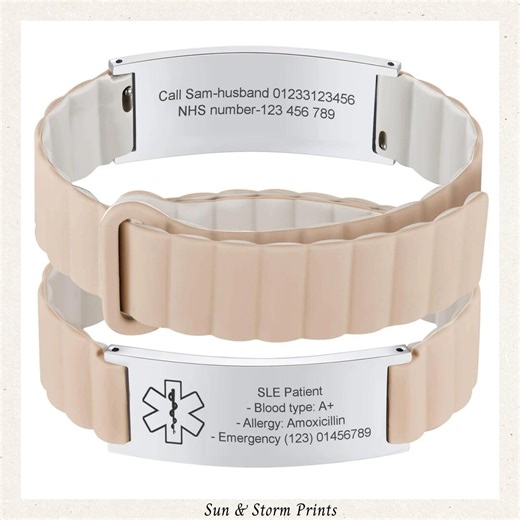 Custom Engraved Medical Alert Bracelet, Unisex Magnetic ID Wristband, Personalized Medical Alert Jewelry - Etsy