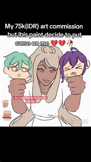 it glitches in the middle of speed paint 💔💔🥀