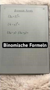Binomial formulas with examples 😊 #highschoolgraduation #math #schoolsuccess #school