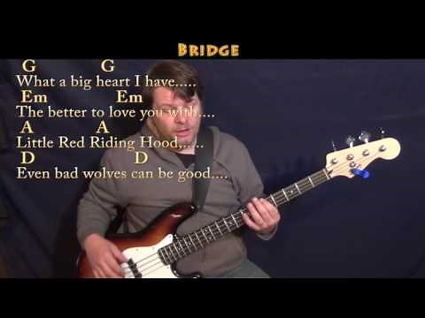 Li'l Red Riding Hood (Sam the Sham) Bass Guitar Cover Lesson in Em with Chords/Lyrics