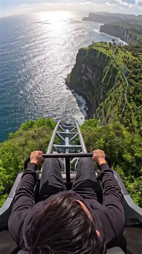 POV: Hypercoaster Over the Ocean 😳 – No Escape from This Seaside Thrill!Imagine this: your roller coaster doesn’t just hug the land — it launches right from a quiet tropical beach, where the sun kisses the waves and everything feels perfectly calm.Then… the climb begins. The track stretches out over the endless ocean, giving you jaw-dropping ocean views with zero escape. Pure airtime, massive drops, and nothing but blue water rushing below as you scream through one of the most insane seaside hy