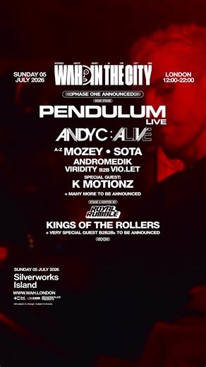 LONDON. JULY 5th #pendulum #ontour