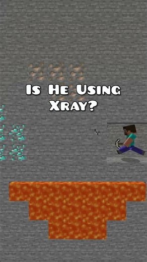 Is This Guy Using Xray? #minecraft #minecraftshorts #hacker