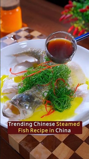 EASY Chinese Steamed Fish Recipe | Easiest Way to Cook Fish | How to Steam Fish #asianfood #ukfood