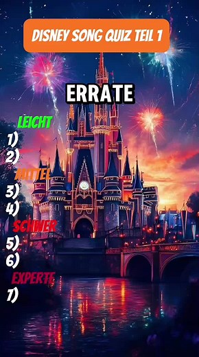 Disney Quiz: Errate die Filme an ihren Songs!