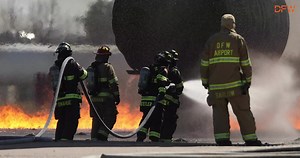 Just a friendly reminder: Don't panic if you see smoke coming from the airport! There are often exercises being conducted at our Fire Training Research Center. 👨‍🚒🔥 MORE ABOUT THE FTRC: https://dfw.to/SmokeAtDFW | DFW Airport