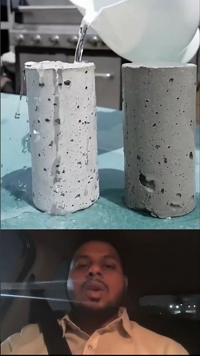 Nano Concrete Additive C2500 Explained | Treated vs Untreated Concrete Test #shorts