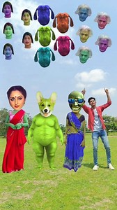 504K views · 2.5K reactions | Tu radha meri main shyam tera songs vs old Dida, lal shadi wife, Fat dog & me corect head matching #tending #viral #video | Nabadwip Roy | Facebook