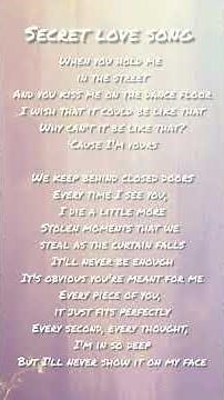Secret love song_lyrics
