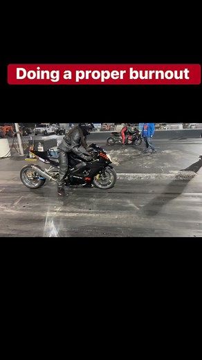 A proper burnout #dragracing #nilesracing #burnout #motorcycle | Nicholas Rothwell