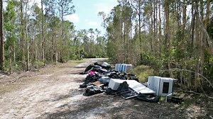 🚫 Illegal waste disposal alert! Dumping waste in unauthorized areas is against the law. People do it to avoid fees or the time and effort required for proper disposal. Contractors and tree companies can't dump debris on the roadside. Use the Charlotte County Landfill or authorized facilities. Business owners, check with your insurance for debris disposal coverage. Keep our streets clean! 📞 Report illegal dumping at 1-866-938-6722 or https://tinyurl.com/illegaldumpingcc. | Charlotte County, Flo