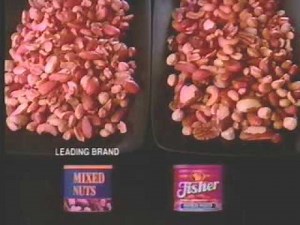 Fisher mixed nuts - ad from 1992