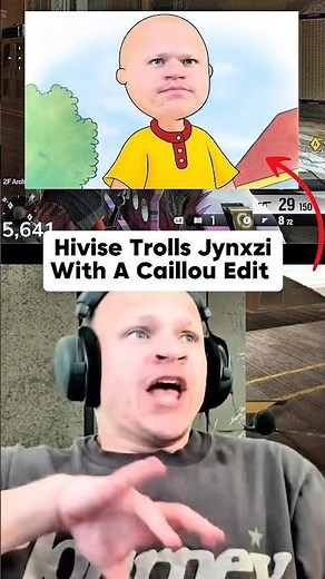 Jynxzi Gets Edited Into Caillou By His Mod Hivise (ragebait) 😭#troll #mod #jynxzi #caillou #rage