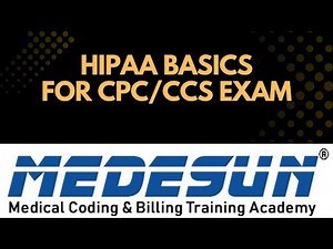 HIPAA Basics for AAPC CPC and AHIMA CCS Exam- MEDESUN Medical Coding Academy