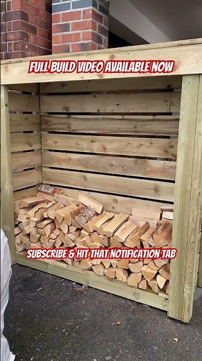 Massive Log Store Build #diy #woodworking #handmade