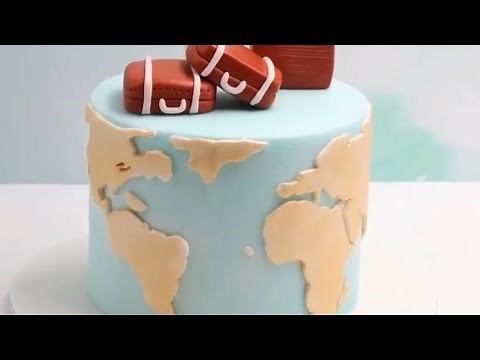 How to create a fondant world map stencil