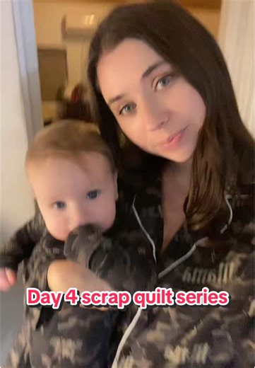 my scrapy quilt series day 4 🤓 #sewing #quilting #sewingtiktok #scrapquilt #easysewingproject #howtosew